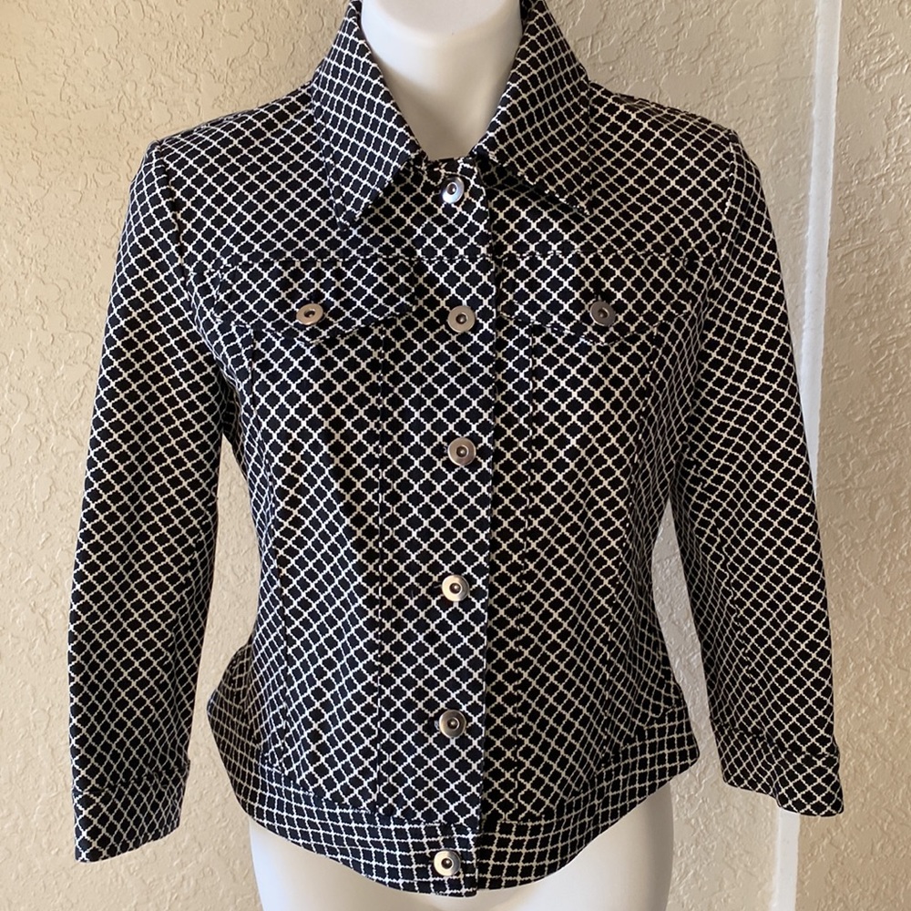 Lena Gabrielle Black & White Jacket